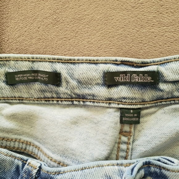 Wild Fable Super High Rise Straight Jeans - Picture 4 of 7